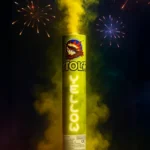 Цветной дым желтый